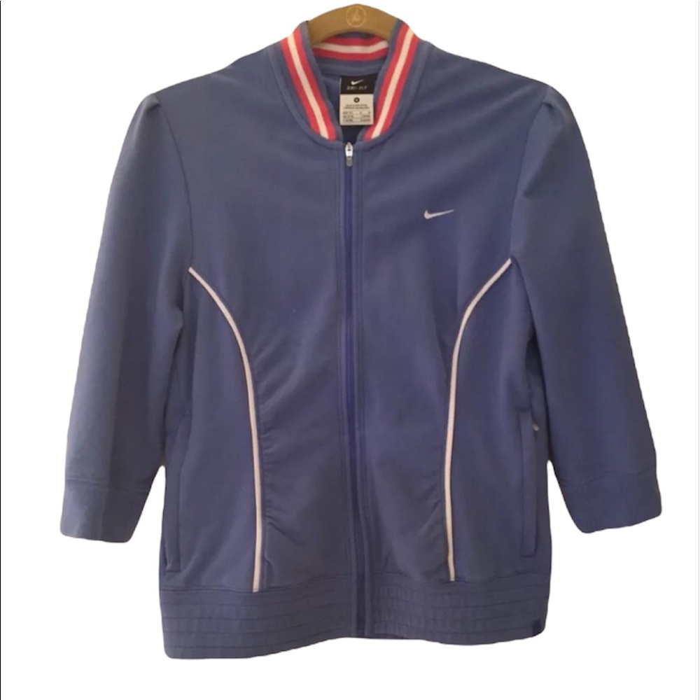 Nike Dri Fit Tennis Sweatshirt 3/4 Sleeves Size M